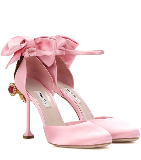 miu miu pink heels|miumiu heels for women.